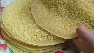 Morrocan Beghrir Baghrir Recipe or Moroccan Pancakes  Crêpes Marocaines aux Mille Trous [upl. by Abibah]