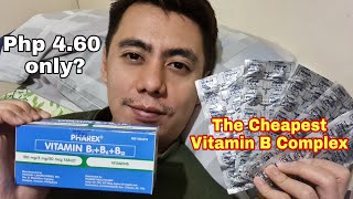 CHEAPEST VITAMIN B COMPLEX SA WATSONS  PHAREX VITAMIN B1  B6  B12  Php 460 ONLY  REVIEW [upl. by Sivrad]