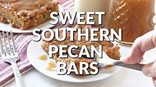 How to make SOUTHERN PECAN CAKE BARS [upl. by Downs]