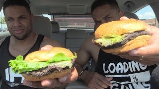 Eating Smashburger Vegan Black Bean Burger Hodgetwins [upl. by Kenzie]