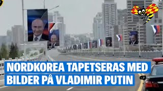 Spöklika bilder sprids inför Putins besök i Nordkorea [upl. by Kuska]