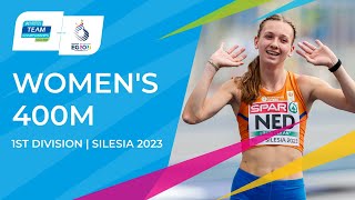 Femke Bol flies to Championship Record in 400m  Full Race Replay  Silesia 2023 [upl. by Warrenne]