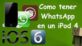 como tener WhatsApp en un iPod 4 con iOS 616  Tutoriales Mata13 [upl. by Eurd]