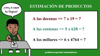 Estimación de productos a las decenas a las centenas y a los millares [upl. by Nylannej]