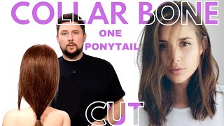 HOW TO CUT the COLLAR BONE Hair cut TREND 2024 [upl. by Hartzell]