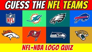 GUESS THE NFL TEAM by LOGO🏀🏈 NFL amp NBA Logo Quiz🏀🏈 [upl. by Alimac]