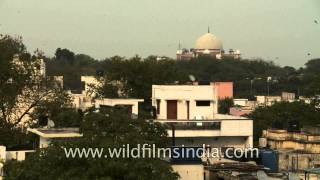 Dome of Humayun Tomb as seen from Hazrat Nizamuddin Basti Delhi [upl. by Aicilyhp185]