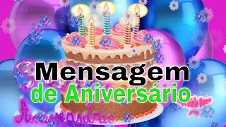 Mensagem de aniversário  video de aniversário para uma pessoa especial [upl. by Allan]