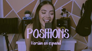 Ariana Grande  positions En Español Laura Buitrago Cover [upl. by Llerdna511]