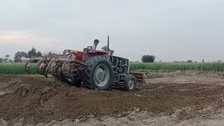 MF 375 TRACTOR Ploughing in field  Tractors Wala  Massey Tractor performance TractorsWala [upl. by Franek]