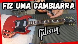 Guitarra Gibson SG Standard com Nut QUEBRADO  Regulagem completa [upl. by Nylcsoj]