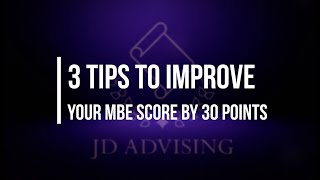 3 Tips to Improve your MBE Score by 30 Points [upl. by Alwitt]