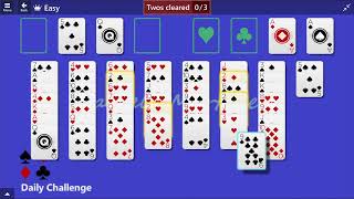 Microsoft Solitaire Collection  FreeCell Easy  April 5 2015  Daily Challenges [upl. by Peppard338]