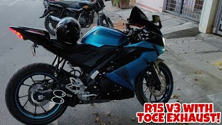 R15 V3 with TOCE Exhaust  Best Exhaust for R15  ft SC Project [upl. by Sergeant]