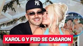 KAROL G y FEID Se Habrían Casado En Secreto  VÍDEO [upl. by Nniuqal]