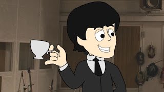 Pauls Broken A Glass 🥛 The Beatles animation [upl. by Asirac]