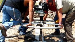 Man Portable Core Drilling with Hammerhead Rock Tools Wagon Wheel Drill [upl. by Roldan]