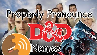 How To Correctly Pronounce DampD Words And Names [upl. by Weksler]