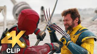 Deadpool Vs Wolverine  Fight Scene  DEADPOOL amp WOLVERINE 2024 Movie CLIP 4K [upl. by Anilejna821]