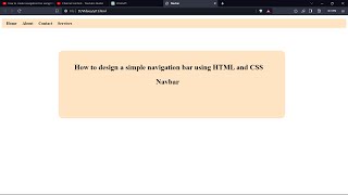 Navbar using HTML and CSS navbar shorts [upl. by Ahsiyn]