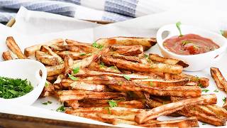 Crispy Air Fryer French Fries  Homemade Recipe [upl. by Amak276]