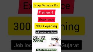 300  Job Opening For Freshers amp Experience Medical Coder  Medical Coding Jobs For Freshers job [upl. by Aicilif]