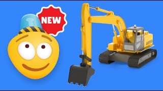 Excavator For Kids I Learning Construction Vehicles [upl. by Anatol]