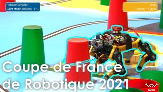 Coupe de France de Robotique 2021  Edog vs Polybot Grenoble [upl. by Bikales]