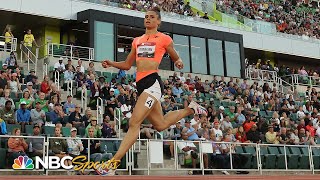 Sydney McLaughlinLevrone DOMINATES for 400m National Title near American record  NBC Sports [upl. by Auoh387]