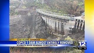 Copco 1 Dam almost entirely removed [upl. by Yelsna]