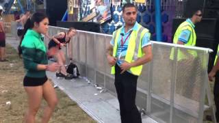 Gabber sesh with security guard at Defqon [upl. by Queenie667]