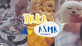 IKEA ASMR in public tapping crinkling scratching  more [upl. by Egoreg536]