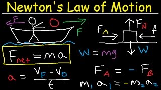 Newtons Law of Motion  First Second amp Third  Physics [upl. by Ynehpets414]