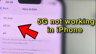 5G not working in iPhone  Fix [upl. by Dominga893]