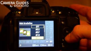 How to set Exposure Bracketing on a Nikon D5100  D5200 D5300 [upl. by Muiram]