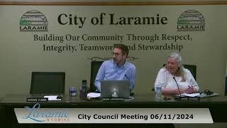 June 11th 2024 Laramie Wyoming  City Government Live Stream [upl. by Nylekoorb]