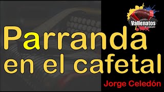 Parranda En El Cafetal  Jorge Celedón  Con Letra Video Lyric [upl. by Ahsiym]