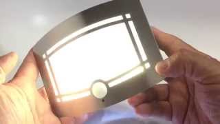 Intsun PIR LED Hallway  Closet Light Battery Powered Motion Sensor Wall Sconce  Unboxing [upl. by Ainav]