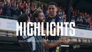 Highlights Southend United 20 Boston United [upl. by Casabonne544]