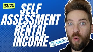 How to report RENTAL INCOME on the self assessment tax return 2324 Tutorial [upl. by Serilda]