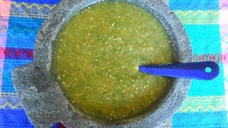 Mexican Salsa Verde Tomatillo Green Salsa  Salsa Verde [upl. by Idnam]