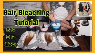 BLEACHING HAIR  3 TYPES OXIDANTS  SEE REAL RESULTS  TUTORIAL [upl. by Uyr590]