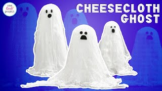 Cheesecloth Ghost  How to Make Cheesecloth Ghosts for Halloween [upl. by Bounds184]