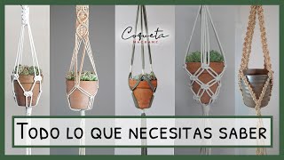 🌹 5 TRUCOS para Diseñar Porta Macetas Colgantes🤫 Revelo los SECRETOS de Coqueta Macramé [upl. by Irap85]