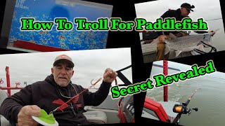 How to troll for Paddlefish  Spoonbill In Oklahoma Snagging with Dipsy Divers [upl. by Noryak783]