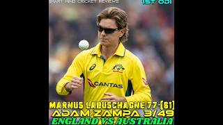 Adam Zampa Bowling 🔥Eng vs Aus Odi Marnus Labuschagne Unstoppable💥😱 [upl. by Hamburger]