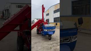 eltrece Threewheeled vehicle with manual feeding corn thresher manual feeding corn thresher [upl. by Aerdnwahs]