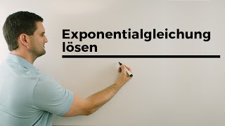 Exponentialgleichung lösen mit Logarithmus Achtung Logarithmusgesetze  Mathe by Daniel Jung [upl. by Chader627]