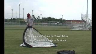 Baseball Softball Batting Drill Popup Catch Net by SKLZ  How it Folds amp Packs for Travel [upl. by Romola]