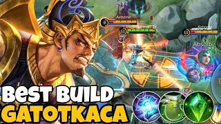 Gatotkaca Exp Lane Best Build  Top Global Gatotkaca Gameplay [upl. by Annawd]